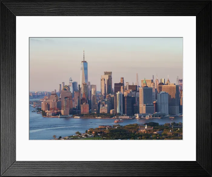 Framed Print : New York City skyline with the 102 story, One World Trade Center Framed Print : New York City skyline with the 102 story, One World Trade Center