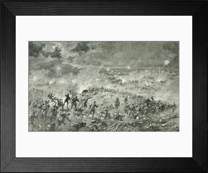 Framed Print : Battle of Liaoyang, a major land battle of the Russo-Japanese War, began on August 27, 1904
