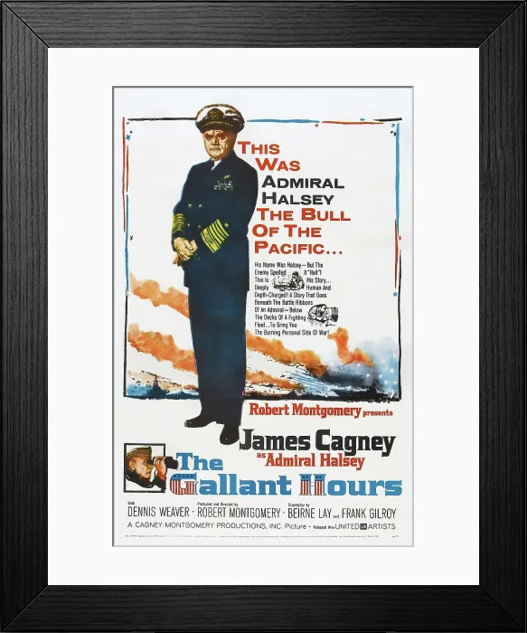 Framed Print : THE GALLANT HOURS, US poster art, James Cagney, 1960