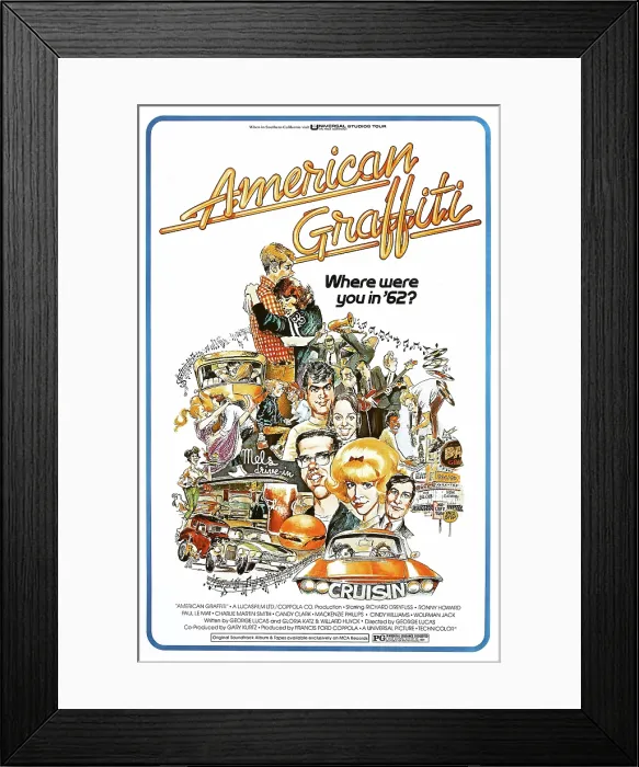 Framed Print : AMERICAN GRAFFITI, 1973
