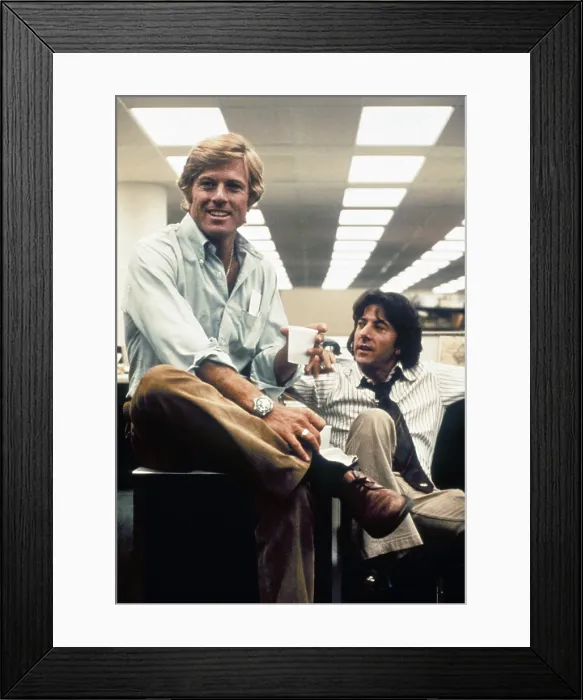 Framed Print : ALL THE PRESIDENT'S MEN, Robert Redford, Dustin Hoffman, 1976 Framed Print : ALL THE PRESIDENT'S MEN, Robert Redford, Dustin Hoffman, 1976