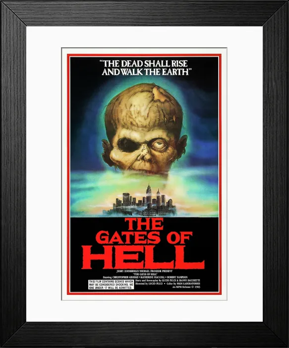 Framed Print : CITY OF THE LIVING DEAD, (aka PAURA NELLA CITTA DEI MORTI VIVENTI, aka THE GATES OF HELL), US poster art, 1980. Medusa Film / courtesy Everett Collection