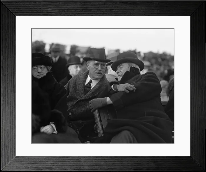 Framed Print : James R. Garfield & Ambassador Jusserand at Bowling Field, 11 / 25 / 24