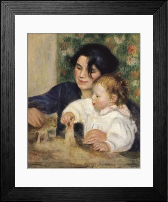 Framed Print : RENOIR, Pierre-Auguste (1841-1919). Gabrielle and Jean. ca. 1895. The painter's son Jean Renoir (1894-1979) and his nanny Gabrielle Renard (1879-1959). Impressionism Framed Print : RENOIR, Pierre-Auguste (1841-1919). Gabrielle and Jean. ca. 1895. The painter's son Jean Renoir (1894-1979) and his nanny Gabrielle Renard (1879-1959). Impressionism