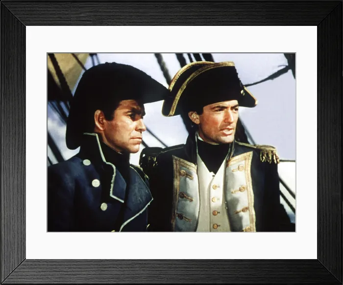 Framed Print : CAPTAIN HORATIO HORNBLOWER, from left: Terence Morgan, Gregory Peck, 1951 Framed Print : CAPTAIN HORATIO HORNBLOWER, from left: Terence Morgan, Gregory Peck, 1951