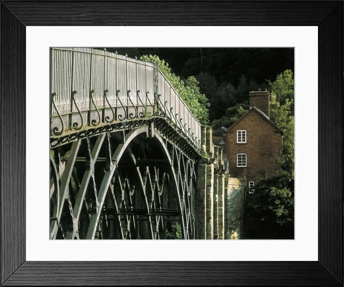Framed Print : UNITED KINGDOM. ENGLAND. WEST MIDLANDS. Coalbrookdale. Ironbridge (1779). AISA / Everett Collection**US SALES ONLY**