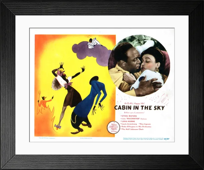 Framed Print : CABIN IN THE SKY, US lobbycard, Eddie (Rochester) Anderson, Lena Horne, 1943 Framed Print : CABIN IN THE SKY, US lobbycard, Eddie (Rochester) Anderson, Lena Horne, 1943