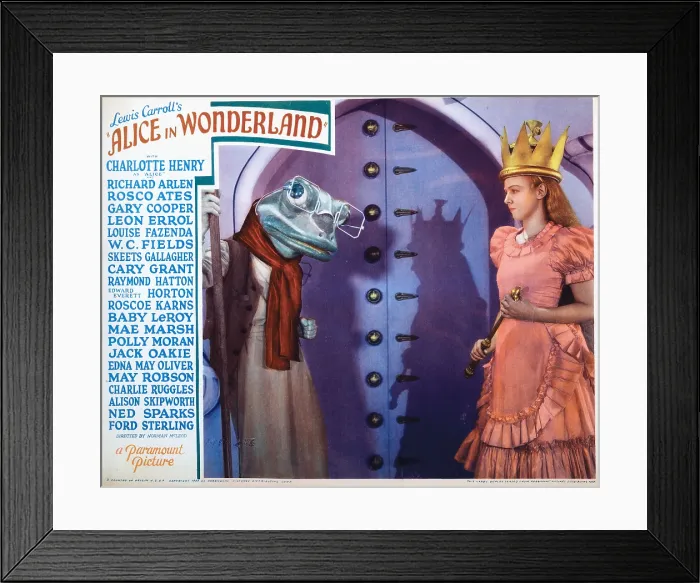 Framed Print : ALICE IN WONDERLAND, Sterling Holloway, Charlotte Henry, 1933