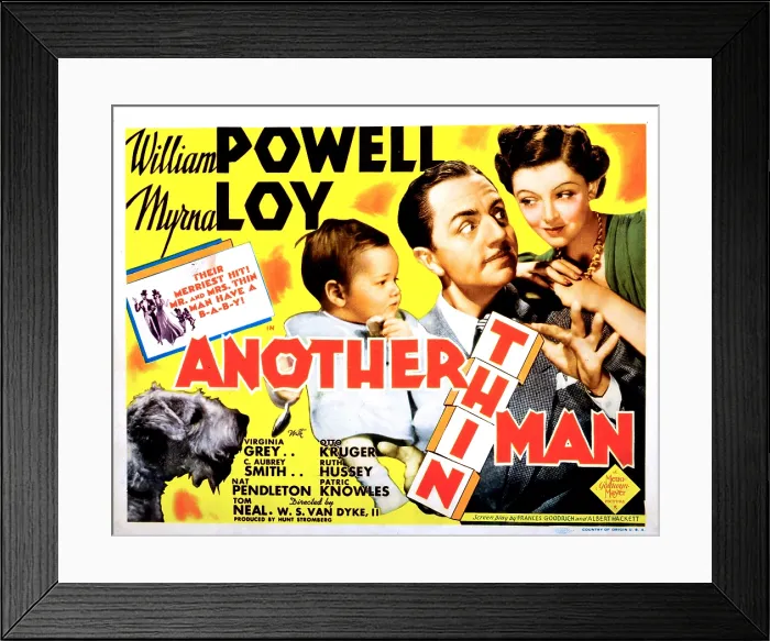 Framed Print : ANOTHER THIN MAN, Asta, William A. Poulsen, William Powell, Myrna Loy, 1939