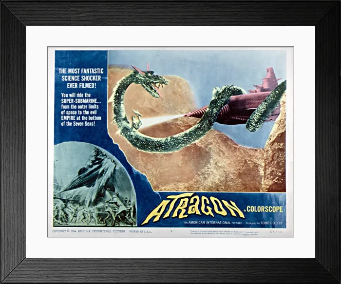 Framed Print : ATRAGON, (aka KAITEI GUNKAN), 1963