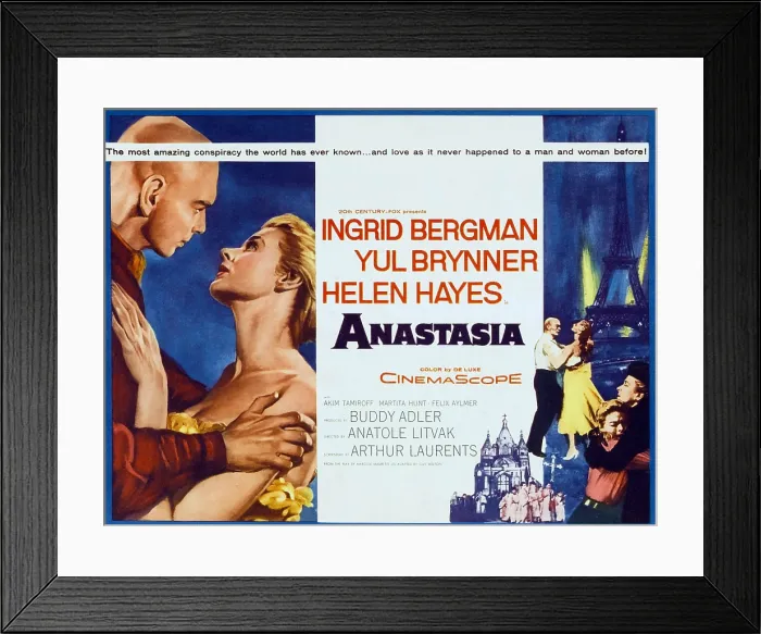 Framed Print : ANASTASIA, Yul Brynner, Ingrid Bergman, 1956. TM and Copyright 20th Century Fox Film Corp. All rights reserved. Courtesy: Everett Collection Framed Print : ANASTASIA, Yul Brynner, Ingrid Bergman, 1956. TM and Copyright 20th Century Fox Film Corp. All rights reserved. Courtesy: Everett Collection