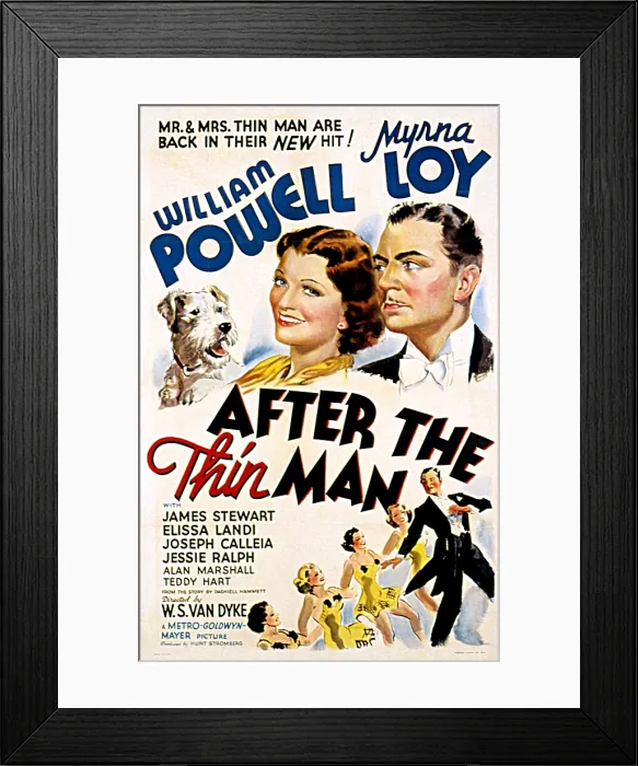 Framed Print : AFTER THE THIN MAN, Asta, Myrna Loy, William Powell, 1936