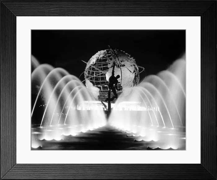 Framed Print : New York World's Fair, Unisphere, Flushing, New York, 1964 Framed Print : New York World's Fair, Unisphere, Flushing, New York, 1964