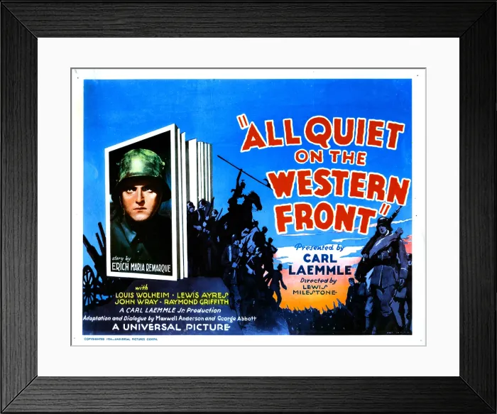 Framed Print : ALL QUIET ON THE WESTERN FRONT, Lew Ayres, 1930 Framed Print : ALL QUIET ON THE WESTERN FRONT, Lew Ayres, 1930
