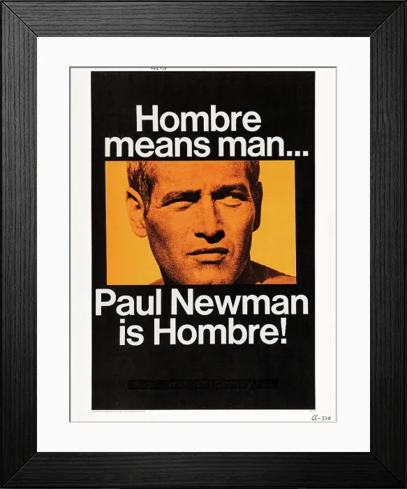 Framed Print : HOMBRE, Paul Newman on poster art, 1967, TM and Copyright 20th Century Fox Film Corp. All rights reserved. / courtesy Everett Collection Framed Print : HOMBRE, Paul Newman on poster art, 1967, TM and Copyright 20th Century Fox Film Corp. All rights reserved. / courtesy Everett Collection