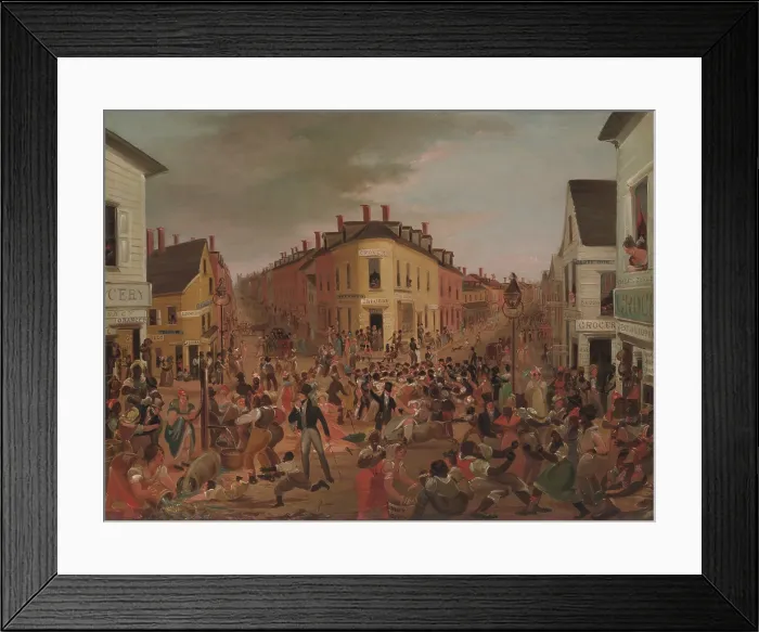 Framed Print : The Five Points, in New York City, was a notorious densely populated, disease-ridden, crime-infested slum from the 1820 through 1900
