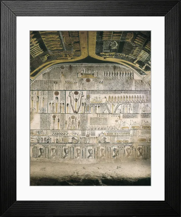 Framed Print : Tomb of Ramesses VI. EGYPT. Dayr al-Bahri. Valley of the Kings. Tomb of Ramesses VI. Egyptian art. New Kingdom. Painting. AISA / Everett Collection**US SALES ONLY**