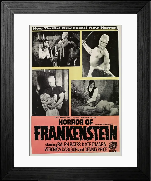 Framed Print : HORROR OF FRANKENSTEIN, Ralph Bates, (doctor), David Prowse, (monster), 1970 Framed Print : HORROR OF FRANKENSTEIN, Ralph Bates, (doctor), David Prowse, (monster), 1970