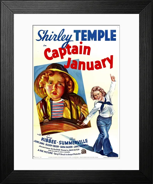 Framed Print : CAPTAIN JANUARY, Shirley Temple, 1936, TM and Copyright 20th Century Fox Film Corp. All rights reserved. / courtesy Everett Collection Framed Print : CAPTAIN JANUARY, Shirley Temple, 1936, TM and Copyright 20th Century Fox Film Corp. All rights reserved. / courtesy Everett Collection