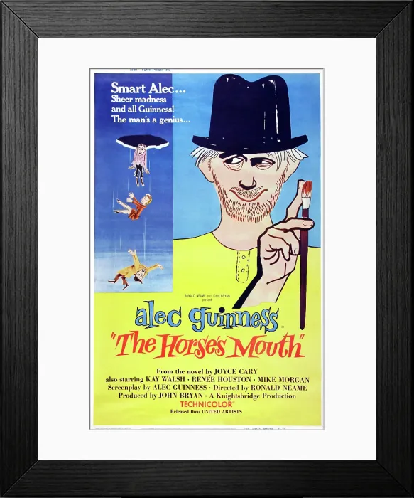 Framed Print : THE HORSE'S MOUTH, US poster art, Alec Guinness, 1958