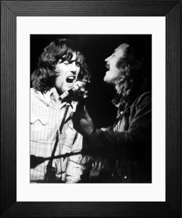Framed Print : WOODSTOCK, from left: Graham Nash, David Crosby, 1970 Framed Print : WOODSTOCK, from left: Graham Nash, David Crosby, 1970