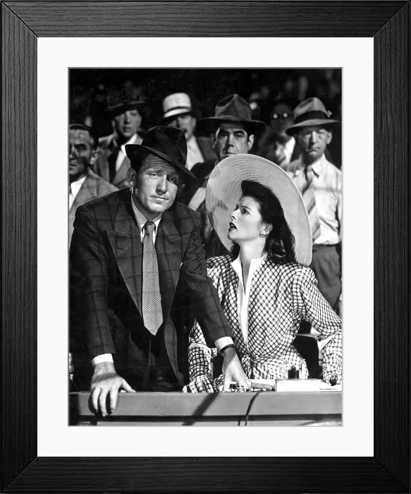 Framed Print : WOMAN OF THE YEAR, Spencer Tracy, Katharine Hepburn, 1942 Framed Print : WOMAN OF THE YEAR, Spencer Tracy, Katharine Hepburn, 1942