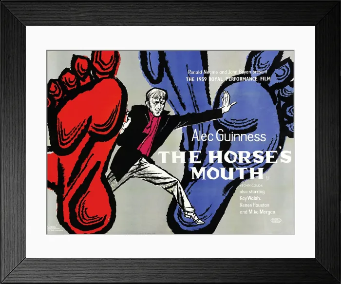 Framed Print : THE HORSE'S MOUTH, British poster art, Alec Guinness, 1958