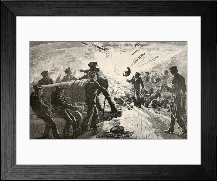 Framed Print : US Civil War, Battle of Fort Donelson, Tennessee, Feb. 14-16, 1862