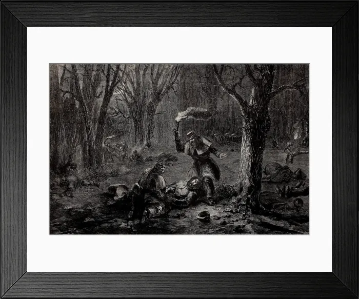 Framed Print : US Civil War, Battle of Fort Donelson, Tennessee, Feb. 14-16, 1862