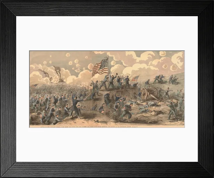 Framed Print : US Civil War, Battle of Fort Donelson, Tennessee, Feb. 14-16, 1862
