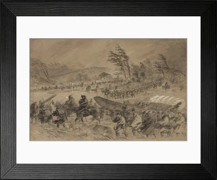 Framed Print : US Civil War, Winter Campaign in Virginia, Jan 21, 1862 Framed Print : US Civil War, Winter Campaign in Virginia, Jan 21, 1862