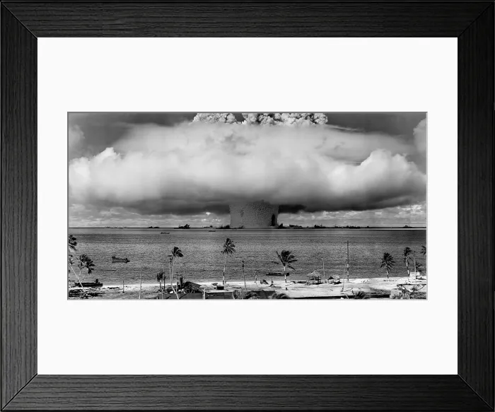 Framed Print : The BAKER test of Operation Crossroads, July 25, 1946
