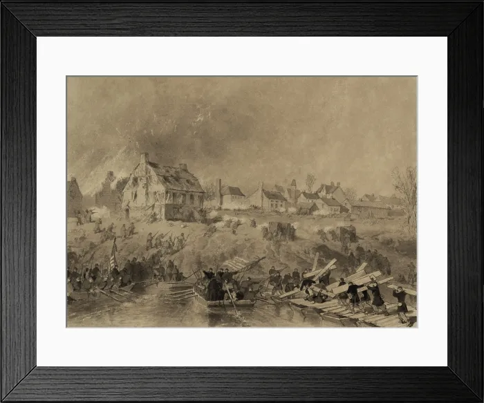 Framed Print : US Civil War, Battle of Fredericksburg, Dec. 13, 1862. Union volunteers invade the town of Fredericksburg on Dec. 11, 1862 Framed Print : US Civil War, Battle of Fredericksburg, Dec. 13, 1862. Union volunteers invade the town of Fredericksburg on Dec. 11, 1862