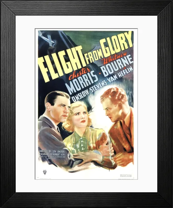 Framed Print : FLIGHT FROM GLORY, from left: Chester Morris, Whitney Bourne, Onslow Stevens, 1937 Framed Print : FLIGHT FROM GLORY, from left: Chester Morris, Whitney Bourne, Onslow Stevens, 1937