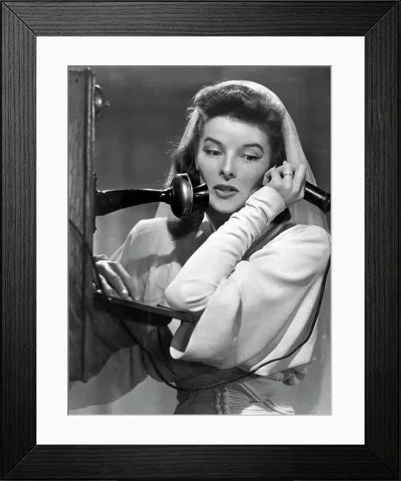Framed Print : WOMAN OF THE YEAR, Katharine Hepburn, 1942