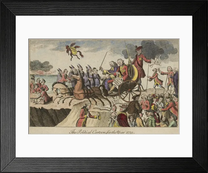 Framed Print : American Revolution. The Political Cartoon for the Year 1775 Framed Print : American Revolution. The Political Cartoon for the Year 1775