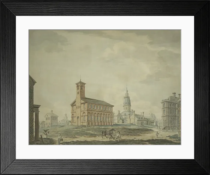 Framed Print : The United Stated Congress met in the Annapolis State House from November 26, 1783 to June 3, 1784