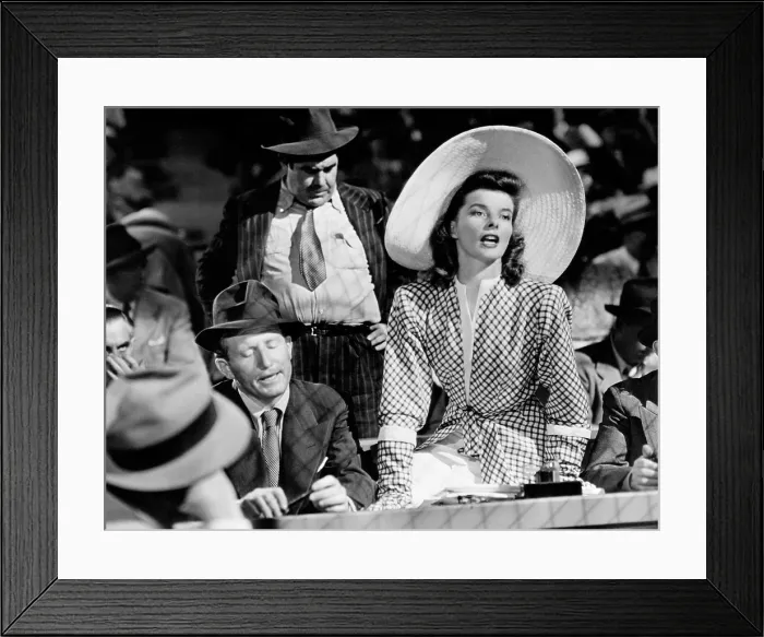 Framed Print : WOMAN OF THE YEAR, Spencer Tracy, Katharine Hepburn, 1942