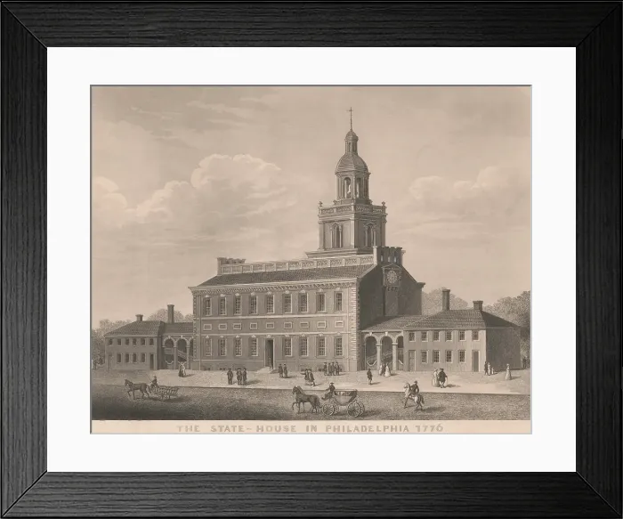 Framed Print : The State House in Philadelphia, as it appeared in 1776 Framed Print : The State House in Philadelphia, as it appeared in 1776