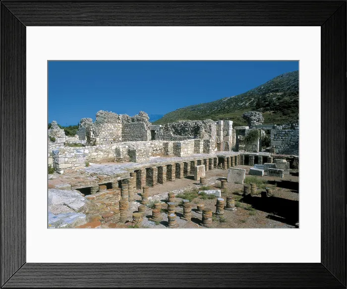 Framed Print : GREECE. NORTHERN AEGEAN. SAMOS. Pithagorion. Roman baths. AISA / Everett Collection**US SALES ONLY**