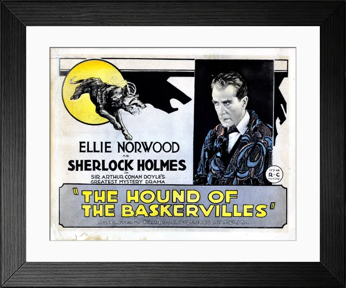 Framed Print : THE HOUND OF THE BASKERVILLES, Eille Norwood, (aka Ellie Norwood), 1921