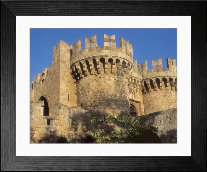 Framed Print : GREECE. SOUTHERN AEGEAN. DODECANESE. Rodas. Rhodes. Grand Master's Palace (14th c.). Canon Gate that leads to the walls. AISA / Everett Collection**US SALES ONLY**
