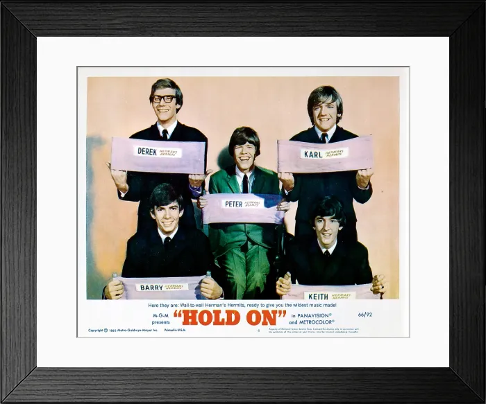Framed Print : HOLD ON, Herman's Hermits, 1966