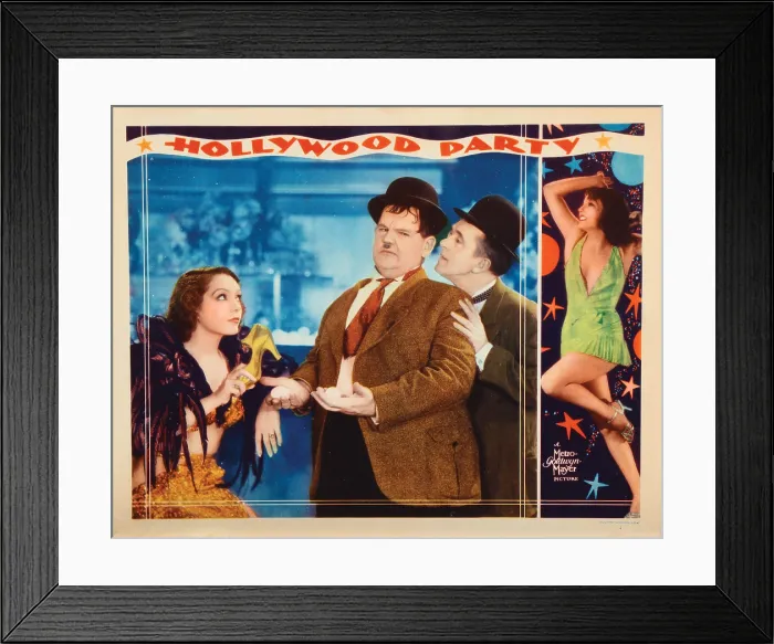 Framed Print : HOLLYWOOD PARTY, from left: Lupe Velez, Oliver Hardy, Stan Laurel, 1934 Framed Print : HOLLYWOOD PARTY, from left: Lupe Velez, Oliver Hardy, Stan Laurel, 1934