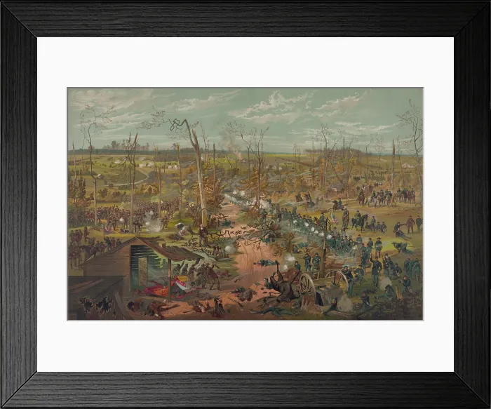 Framed Print : US Civil War, Battle of Shiloh, also called the Battle of Pittsburg Landing, Tennessee, April 6-7, 1862 Framed Print : US Civil War, Battle of Shiloh, also called the Battle of Pittsburg Landing, Tennessee, April 6-7, 1862