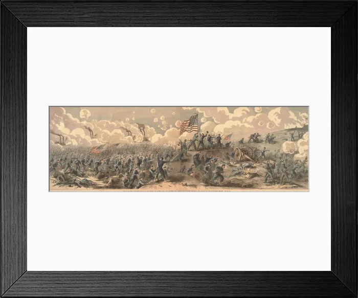 Framed Print : US Civil War, Battle of Fort Donelson, Tennessee, Feb. 14-16, 1862