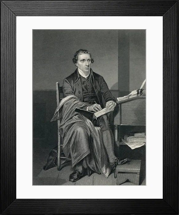 Framed Print : Patrick Henry, was a passionate orator for the Patriot cause during the American Revolution. Portrait of Henry writing is by Alonzo Chapel (BSLOC_2019_4_117) Framed Print : Patrick Henry, was a passionate orator for the Patriot cause during the American Revolution. Portrait of Henry writing is by Alonzo Chapel (BSLOC_2019_4_117)