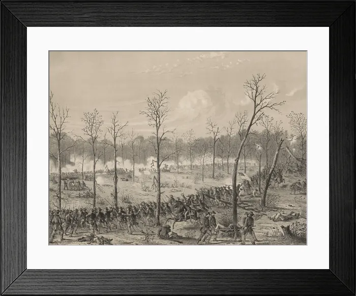 Framed Print : US Civil War, Battle of Shiloh, also called the Battle of Pittsburg Landing, Tennessee, April 6-7, 1862