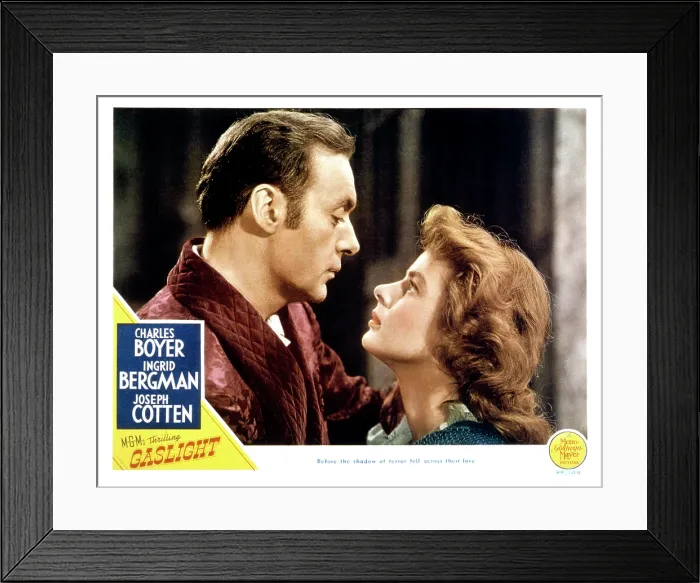 Framed Print : GASLIGHT, from left, Charles Boyer, Ingrid Bergman, 1944