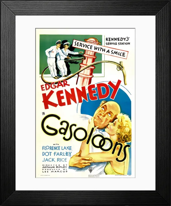Framed Print : GASOLOONS, bottom from left: Edgar Kennedy, Florence Lake, 1936 Framed Print : GASOLOONS, bottom from left: Edgar Kennedy, Florence Lake, 1936
